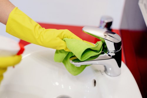Deep carpet cleaning equipment in an East London property