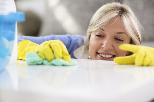 Professional office cleaning in a shared workspace near Royal Docks
