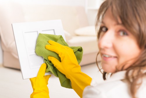 Kitchen and bathroom domestic cleaning in a local E16 property