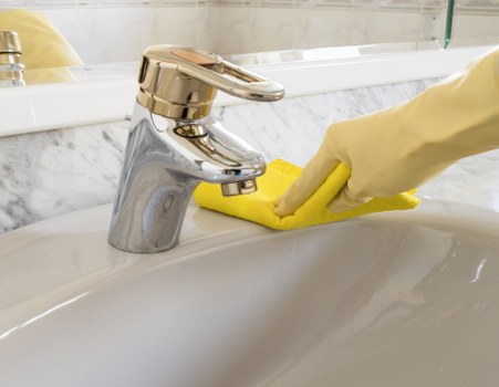 Local cleaning team preparing an E16 home after renovation